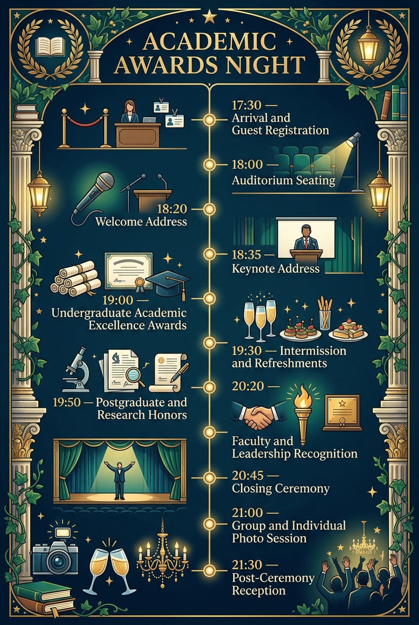 Academic Awards Night Timeline Template & Schedule Guide — visual timeline