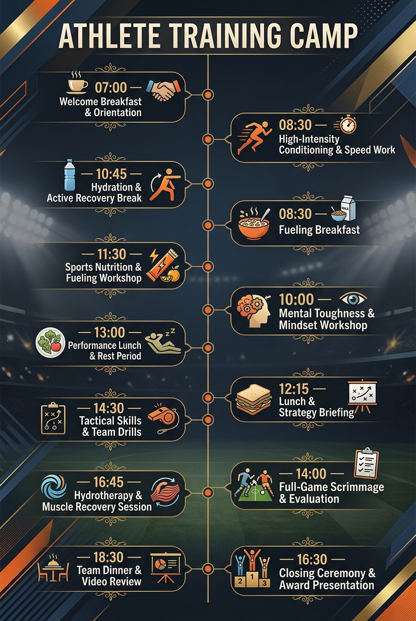 Athlete Training Camp Timeline Template (Free Schedule) — visual timeline