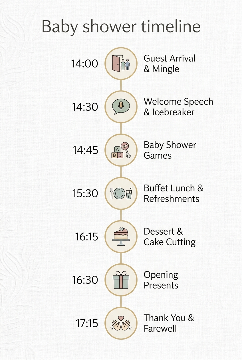 Baby Shower Timeline Template (Free Schedule & Guide) — visual timeline