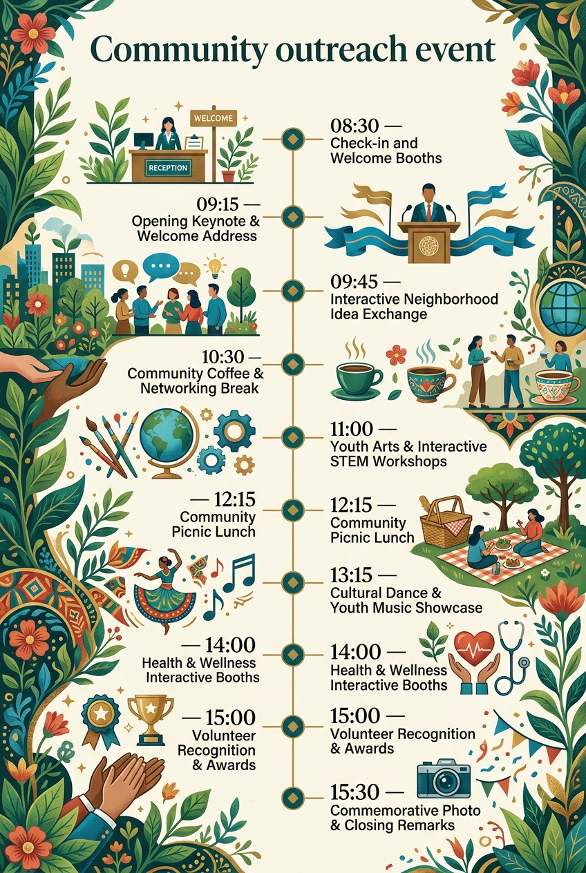 Community Outreach Event Timeline (Free Guide) — visual timeline