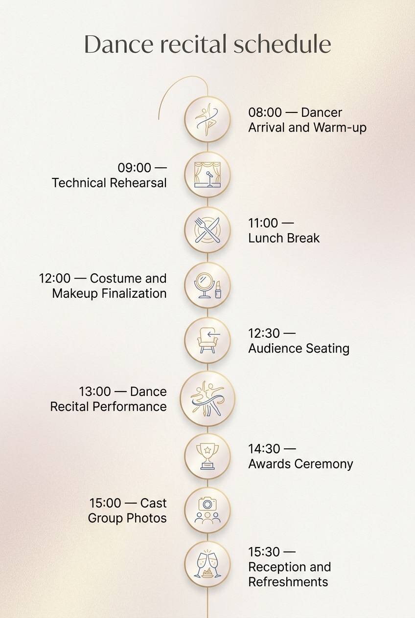 Dance Recital Schedule: A Proven Timeline for Success — visual timeline
