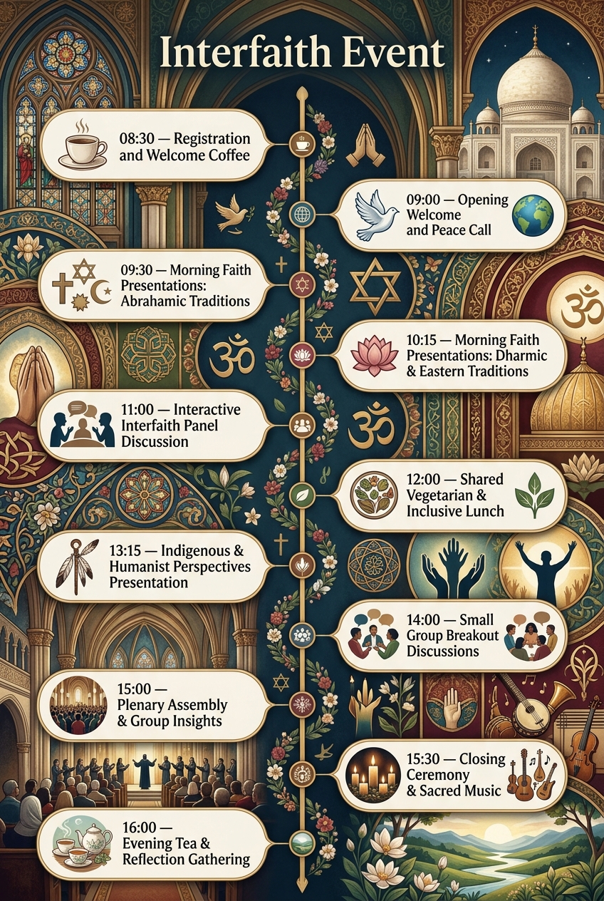 Interfaith Event Timeline: Schedule & Planning Guide — visual timeline