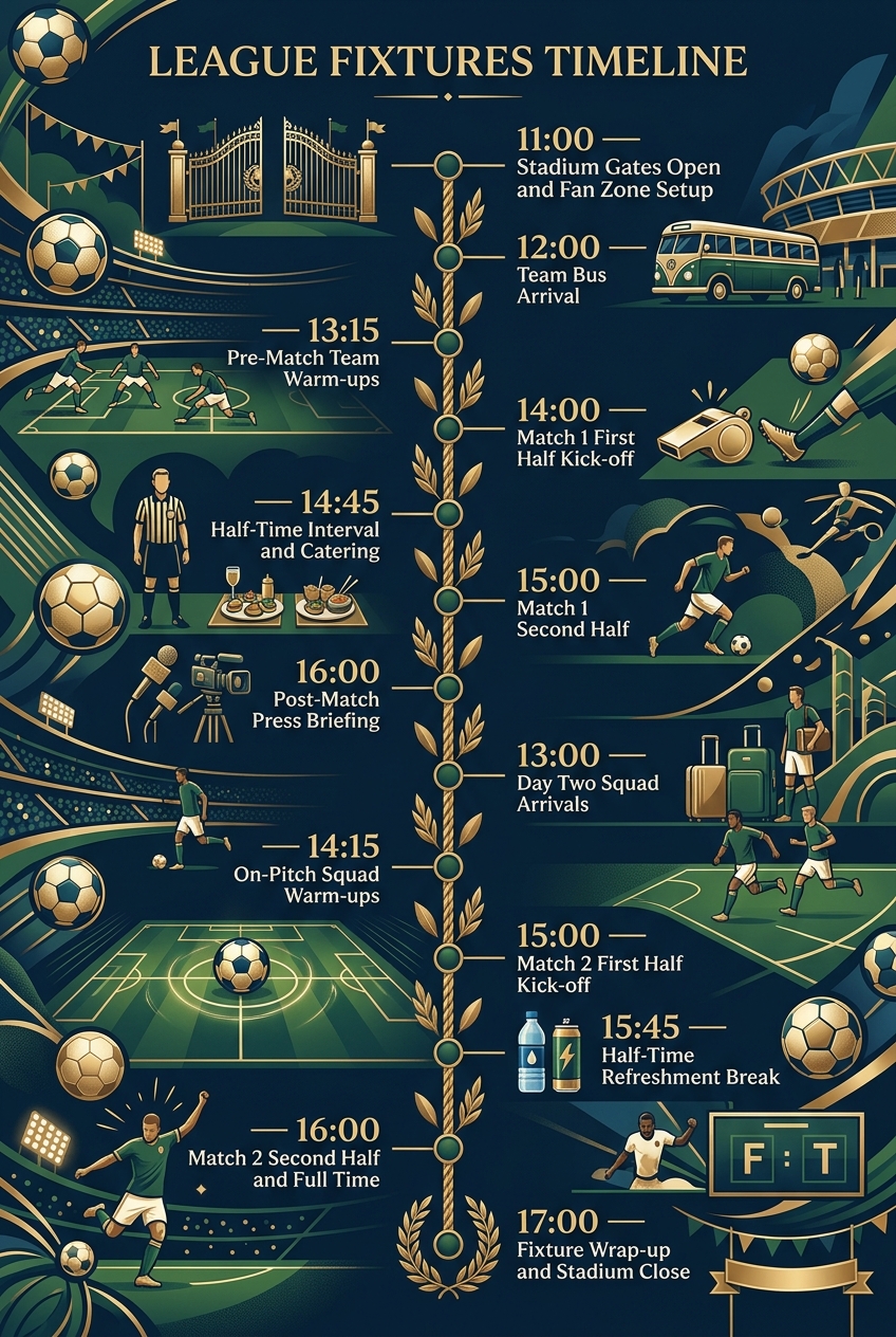 League Fixtures Timeline Template & Guide — visual timeline