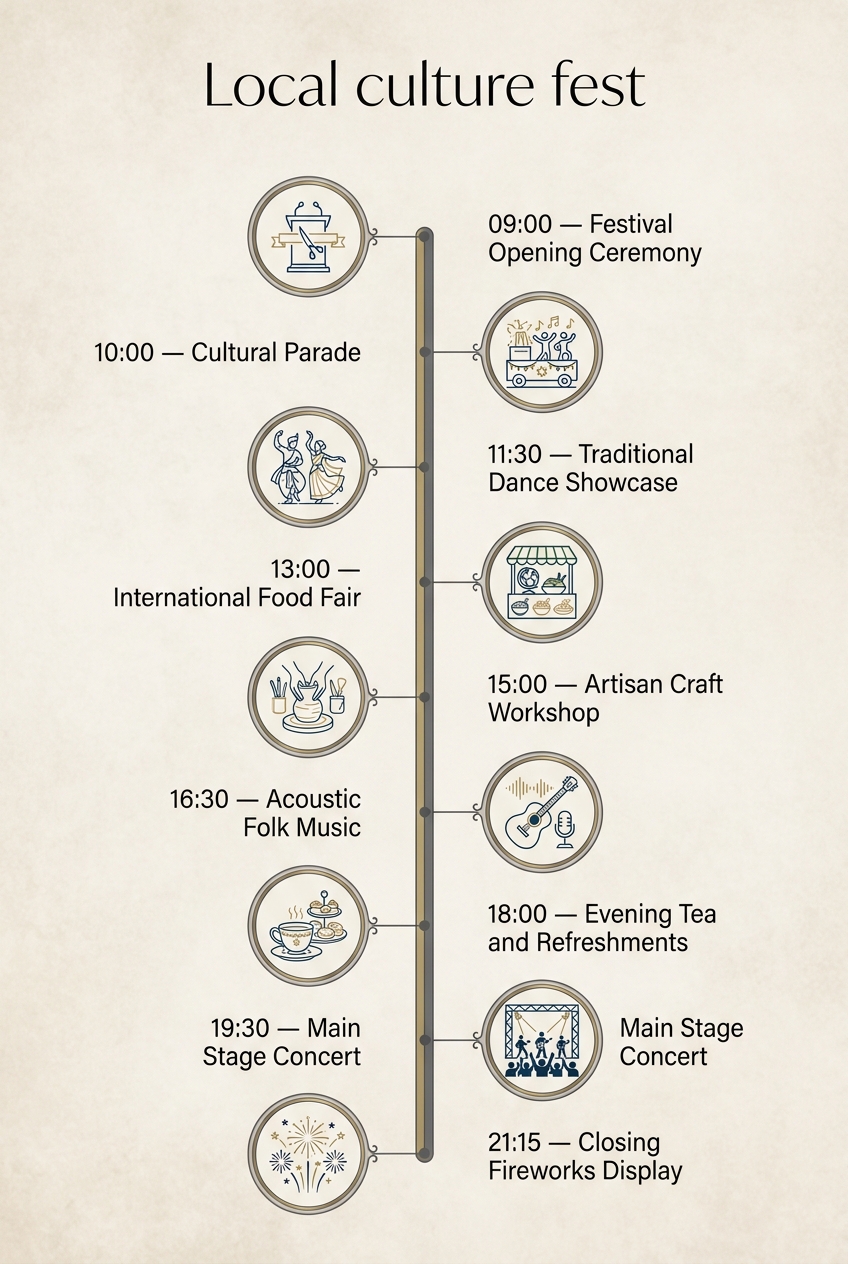 Local Culture Fest: A Proven Timeline for Success — visual timeline