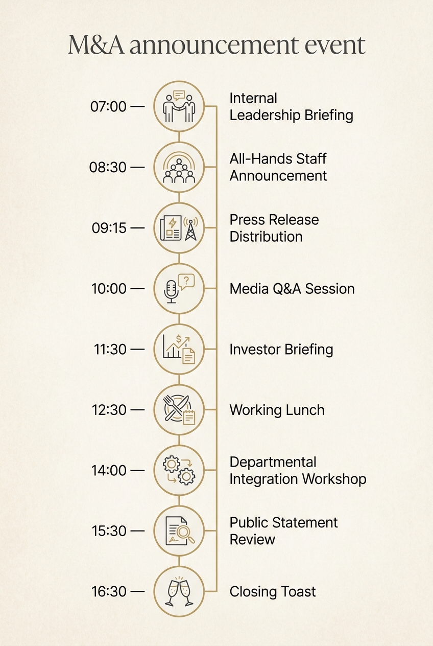 M&A Announcement Event: A Professional Timeline Guide — visual timeline