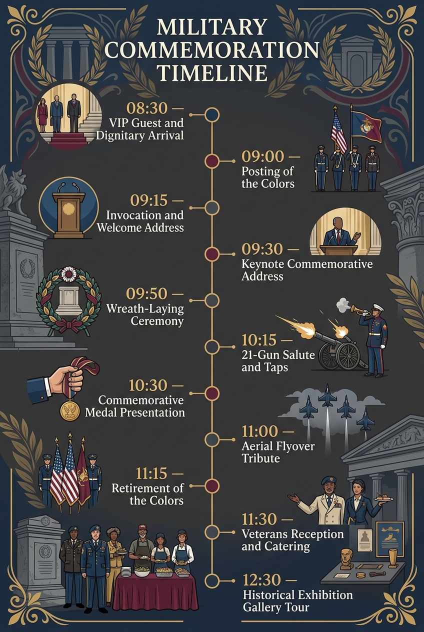 Military Commemoration Timeline: Free Schedule & Guide — visual timeline