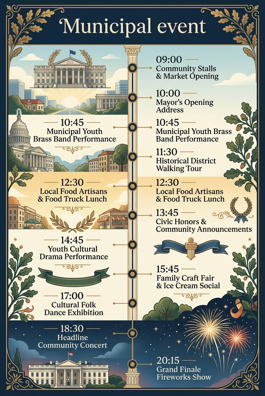 Municipal Event Timeline Template (Free Schedule Guide) — visual timeline