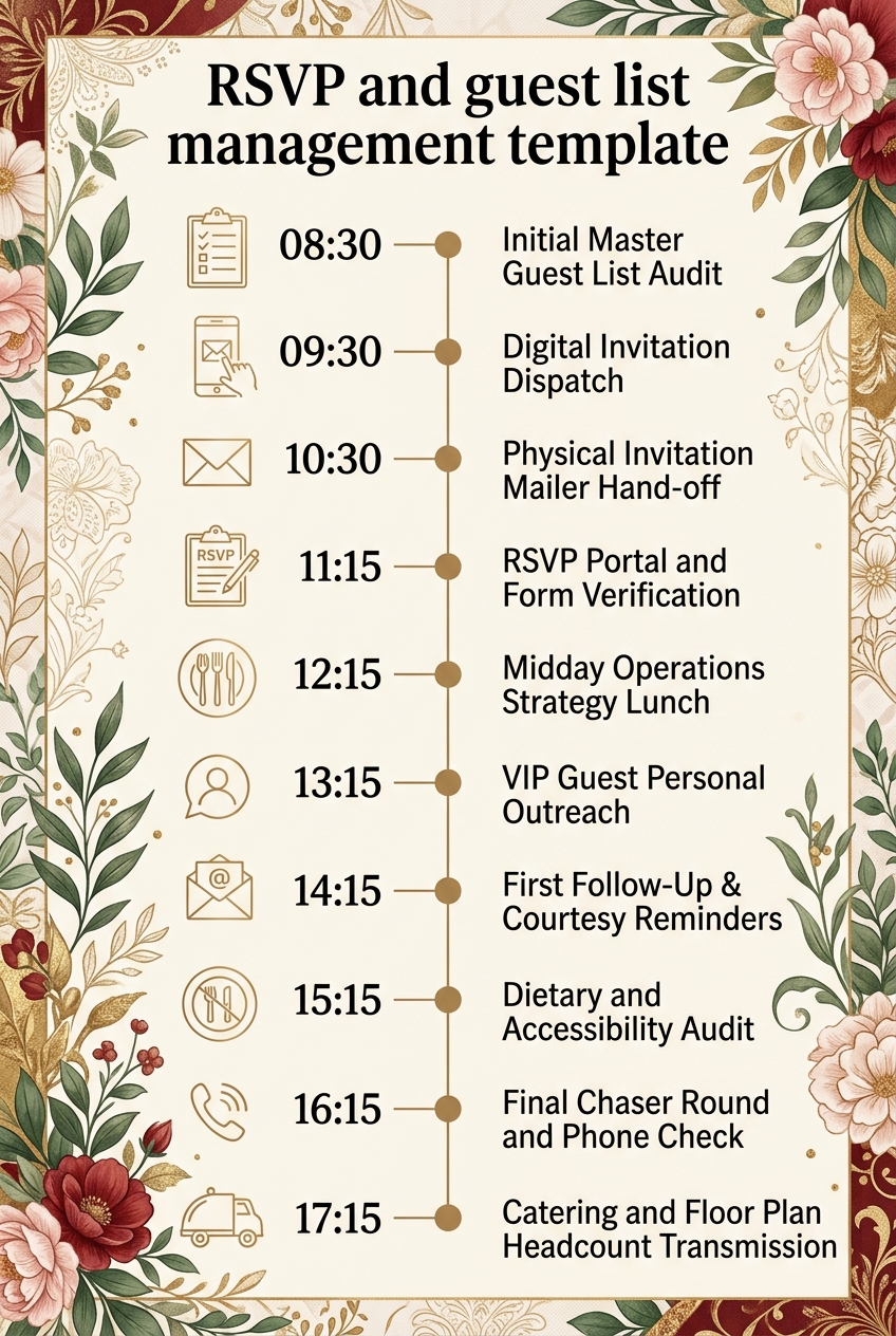 RSVP and Guest List Management Template (Free Guide) — visual timeline