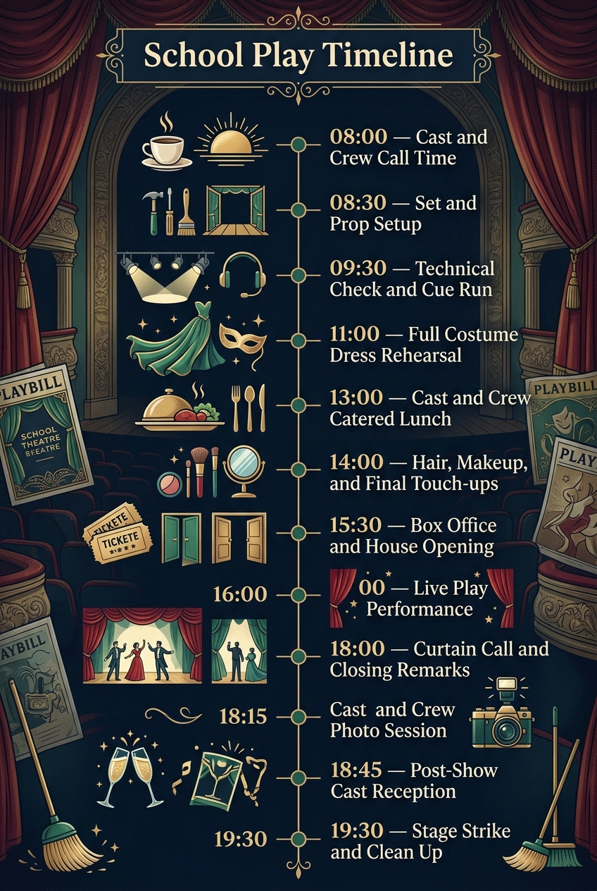 School Play Timeline: Free Schedule & Production Guide — visual timeline