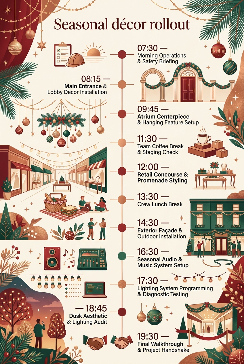 Seasonal Décor Rollout Timeline (Free Schedule & Guide) — visual timeline