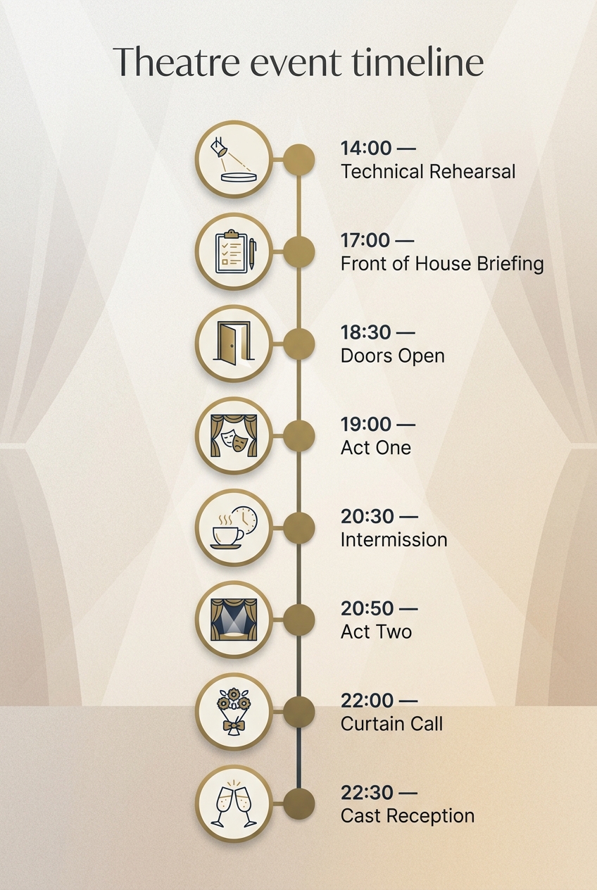 Theatre Event Timeline: A Professional Guide for Opening Night — visual timeline