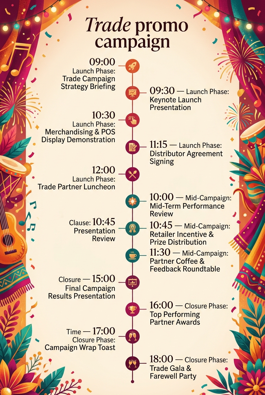 Trade Promo Campaign Timeline Template (Free Guide) — visual timeline